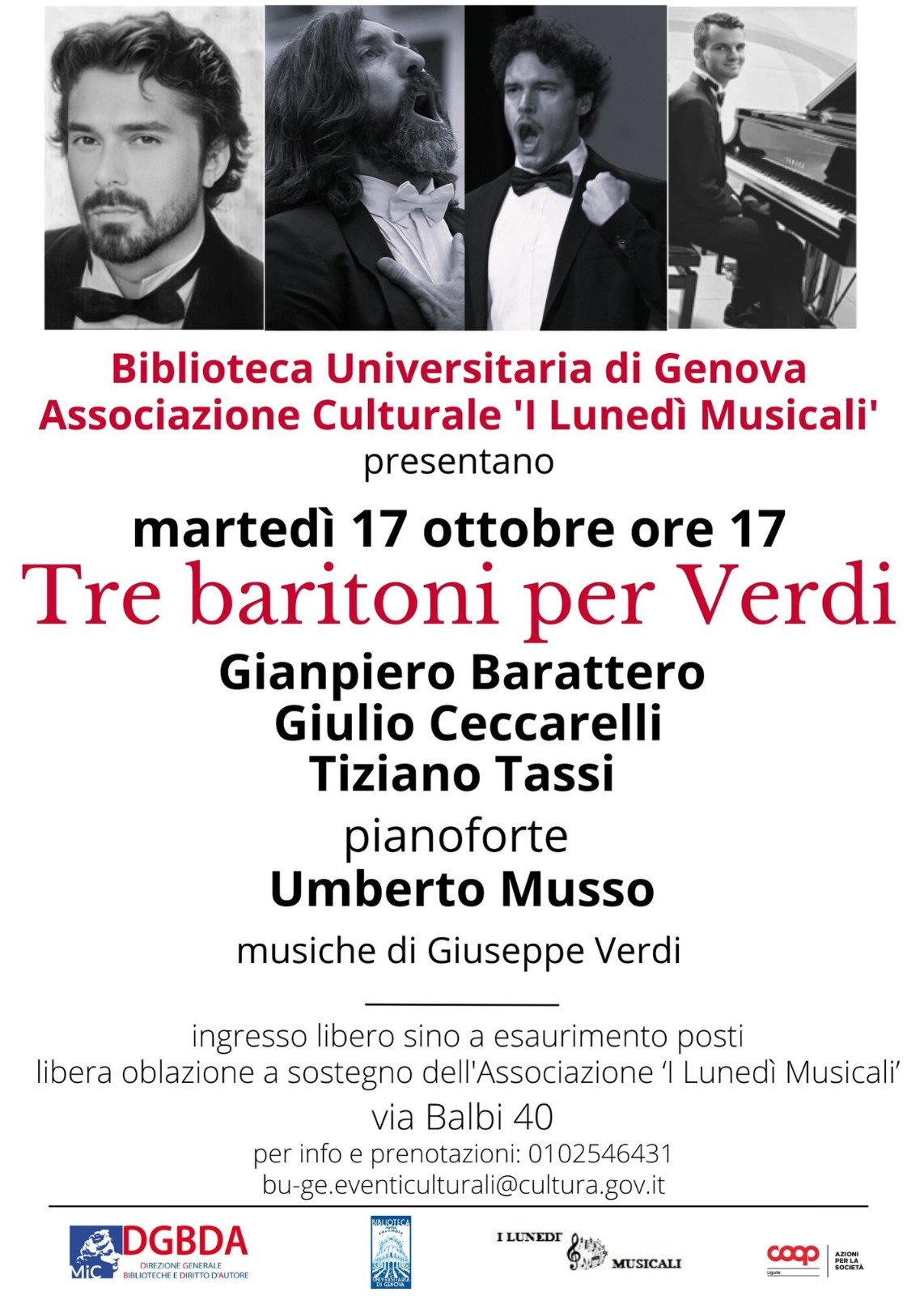 I Lunedi Musicali in Biblioteca Universitaria 2023