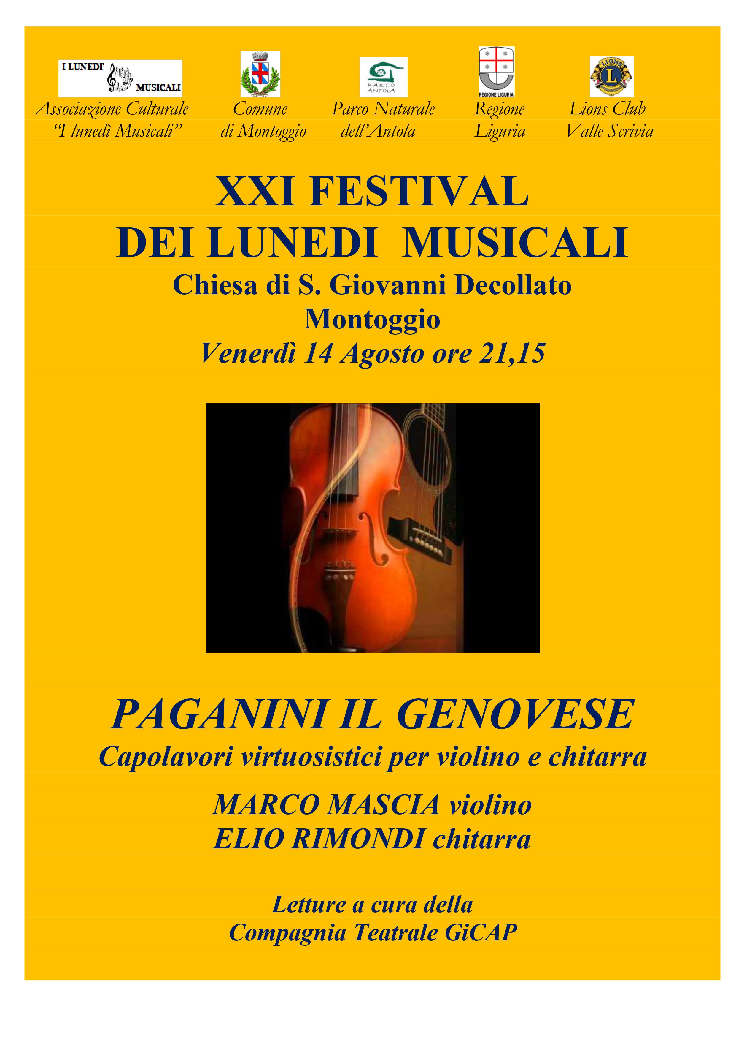 XXI FESTIVAL MUSICA TRA VILLE,CHIESE E PALAZZI